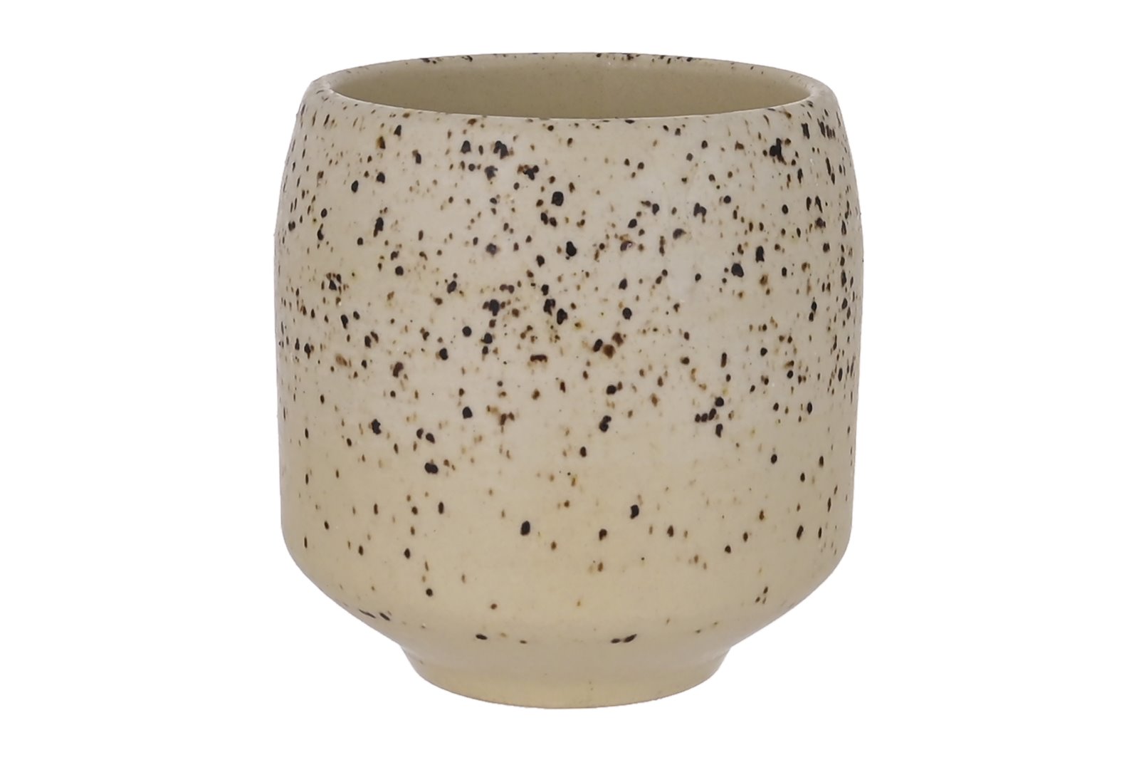 Facet lys Beige og brun Ø8,5 H8,5 cm