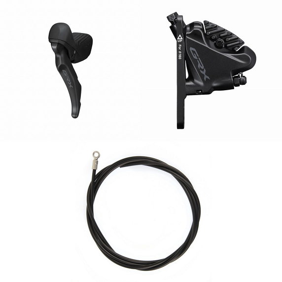 Shimano GRX RX610 Skiftegreb med BR-RX400 Flat Mount Bremsekaliper Venstre