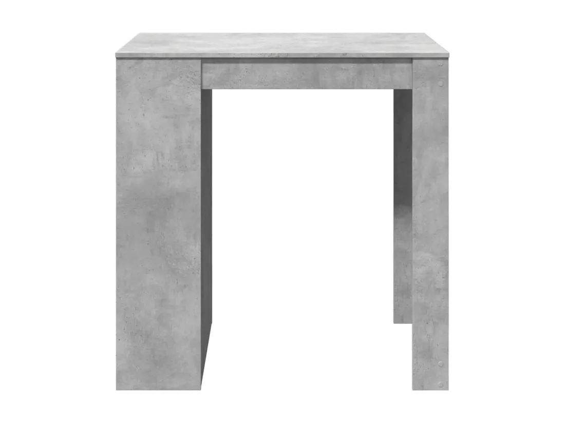 Table de bar gris béton 102x70x103,5 cm bois d'ingénierie