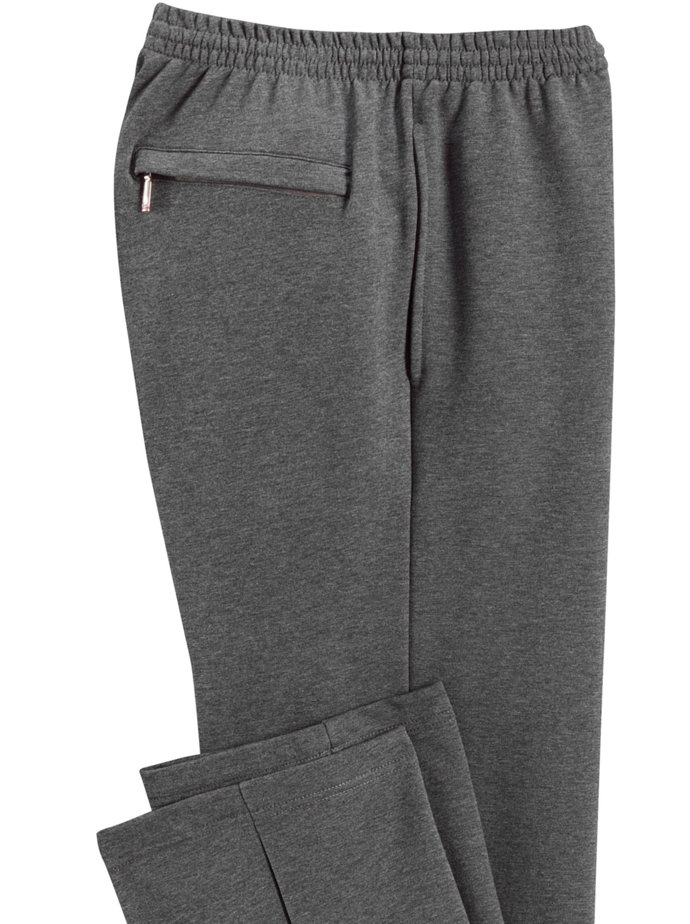 Hajo Freizeithose in anthrazit-meliert