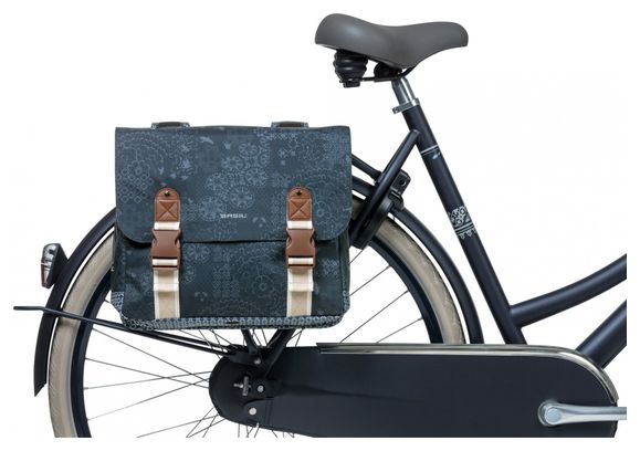 Sacoche double vélo Basil Boheme 35 litres bleu