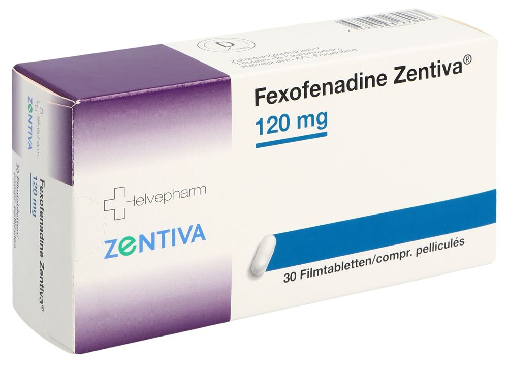 FEXOFENADINE Zentiva Filmtabl 120 mg Blist 30 Stk