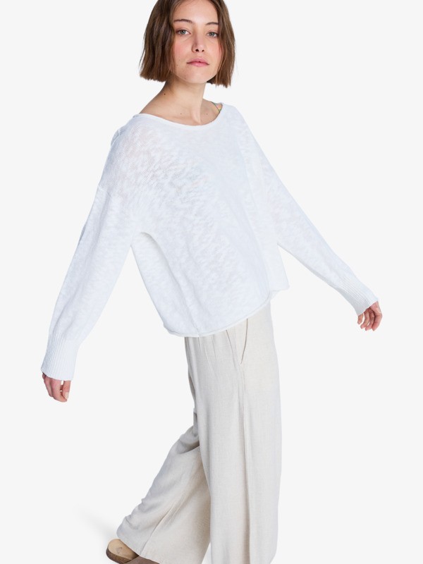 Apres Surf Pull Blanc Femme