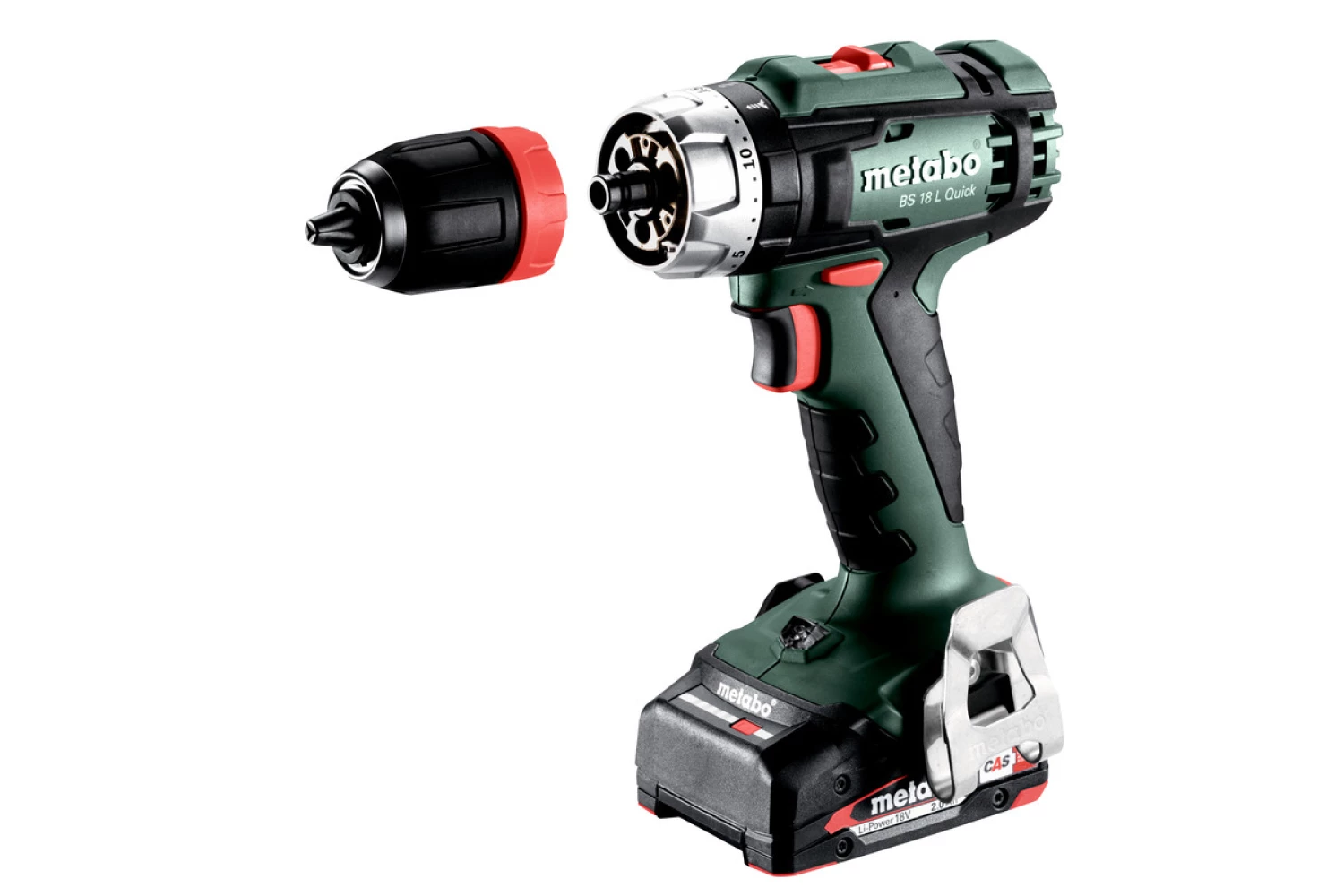 Metabo BS 18 L 18V Li-Ion accu boor-/schroefmachine set (2x 2.0Ah accu) in metaBOX