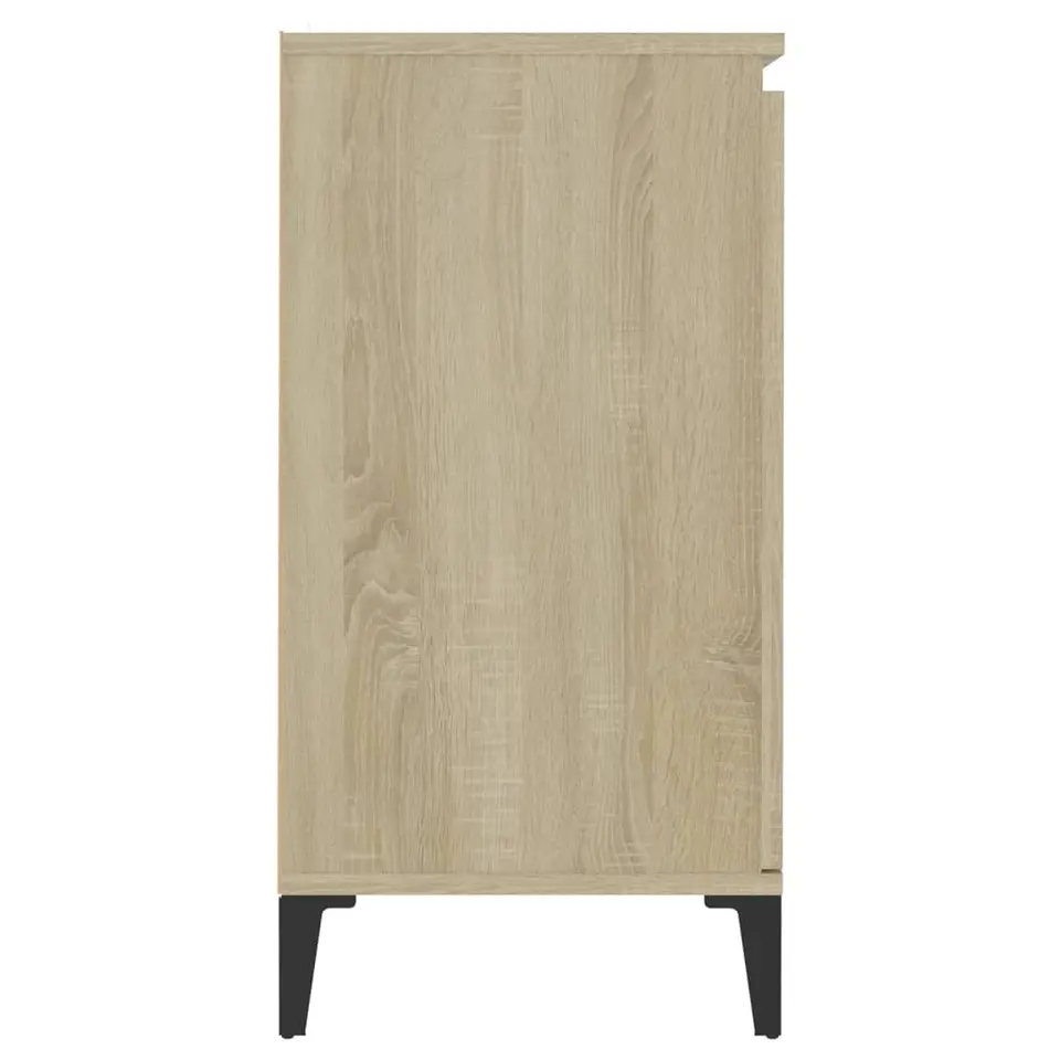 vidaXL - Dressoir - Bruin - Bewerkt hout