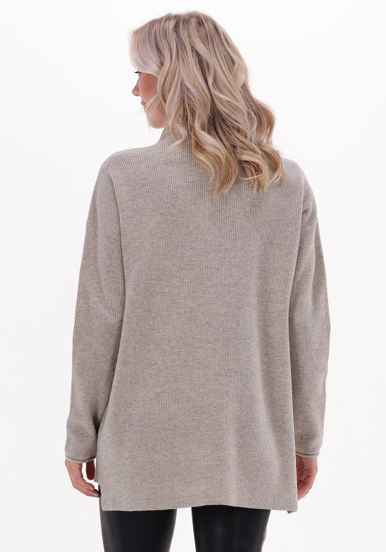 KNIT-TED zand knit-ted trui amaka pullover