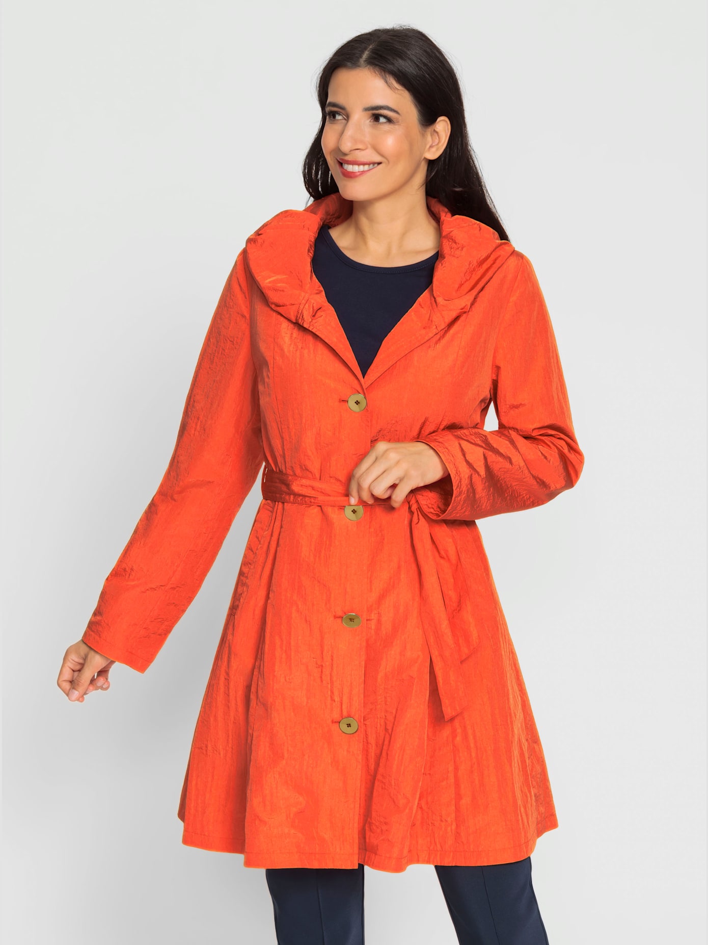 Manteau effet froissé tendance