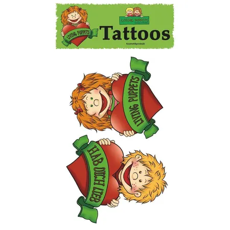 Living Puppets Tattoos Lilabell und Lasse
