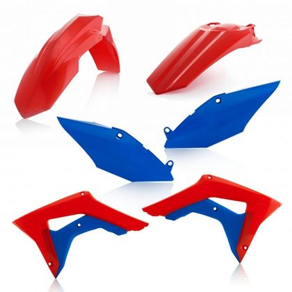 Kit plastiques Acerbis COULEUR ROUGE/BLEU - Rouge / Bleu
