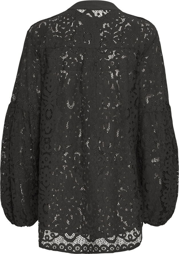 Sorbet SBCELESTE LACE SHIRT Jet black