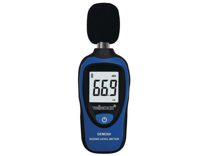 Velleman Schallpegelmessgerät DEM200 Digitales Mini-Schallpegelmessgerät