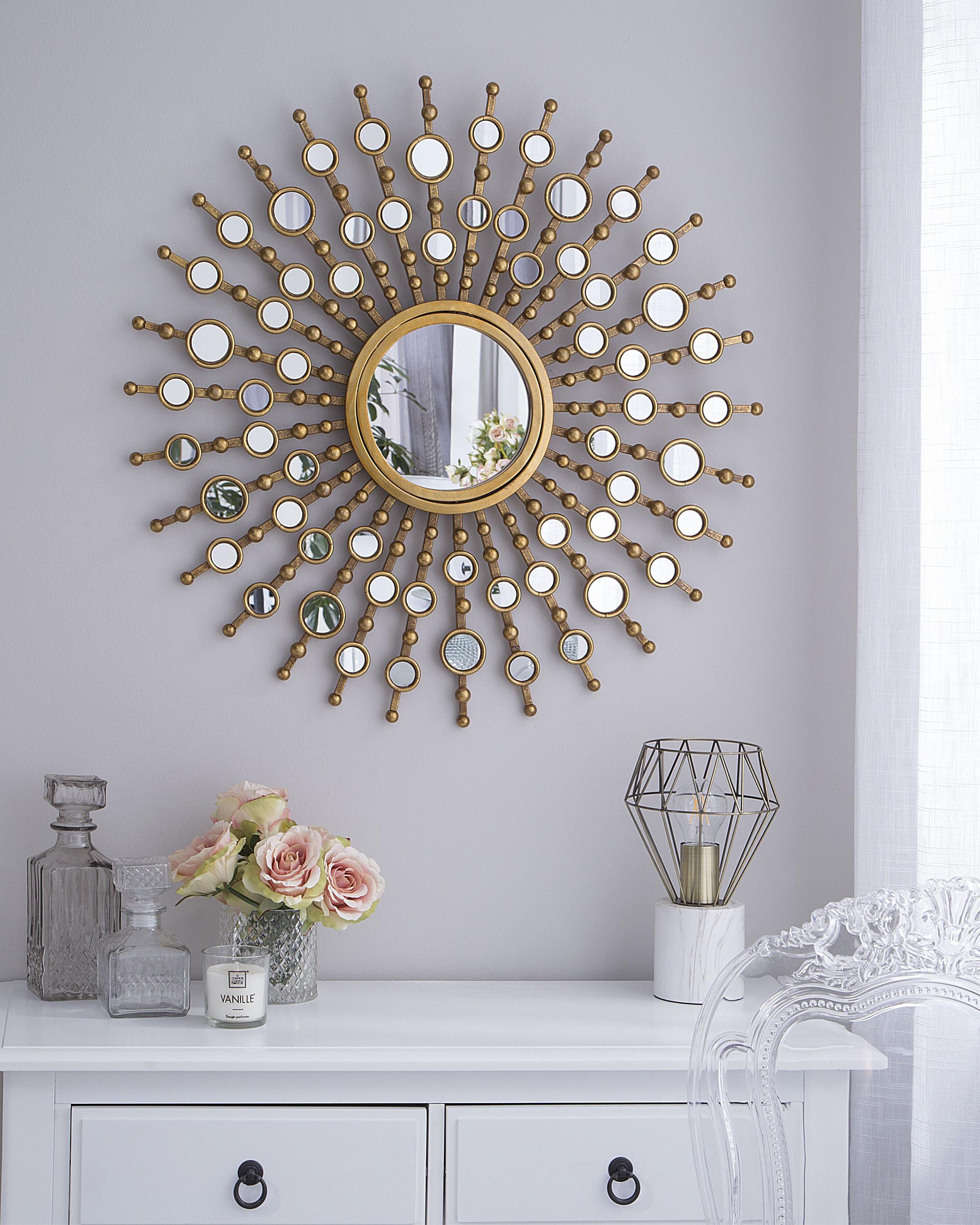 Wandspiegel BLOIS 70 cm 70 cm Metaal Goud