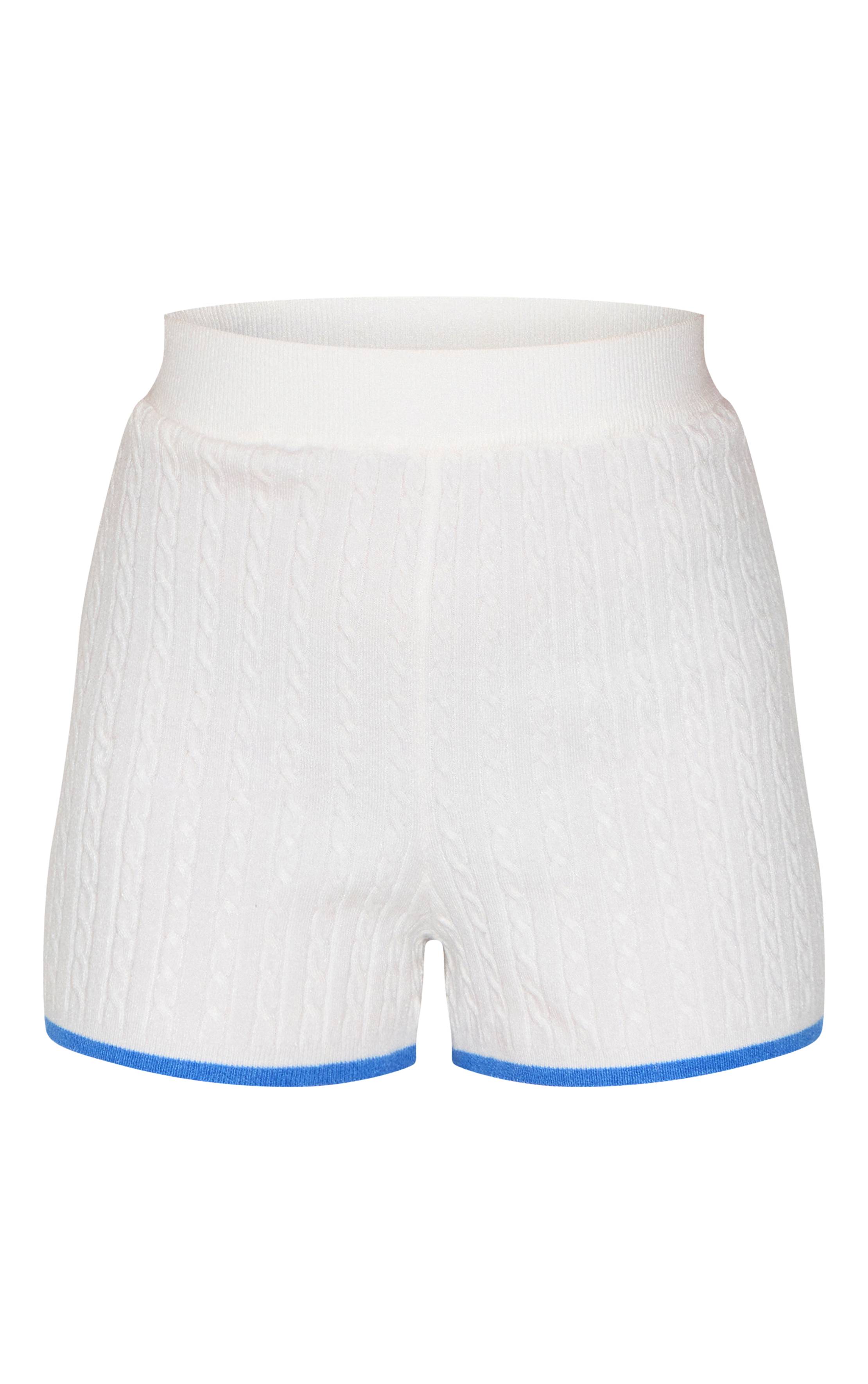 Crème Short En Maille Petite