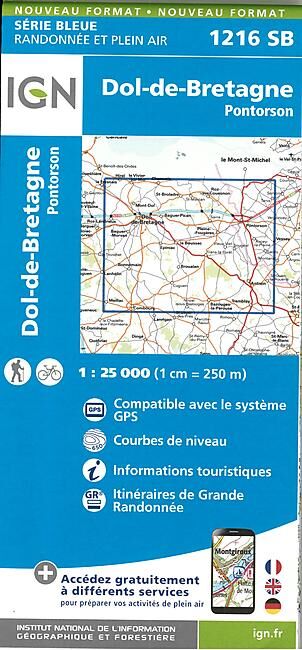 IGN - 1216 SB DOL DE BRETAGNE 1 25 000