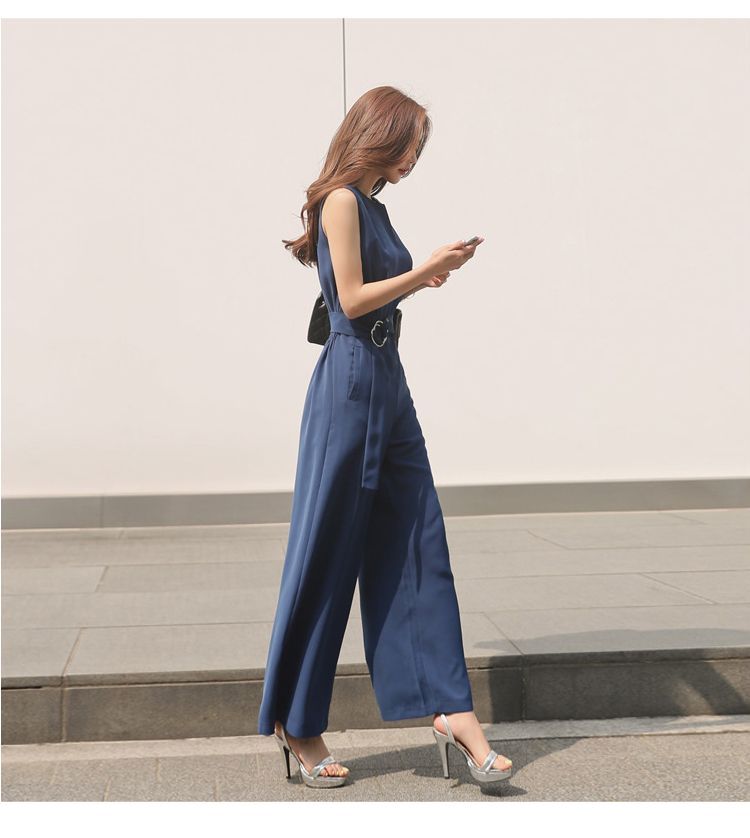 Arabesquito - Mouwloze jumpsuit met wijde pijpen