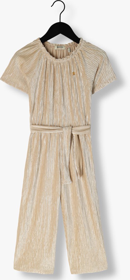 LIKE FLO beige like flo  velvet plesse jumpsuit