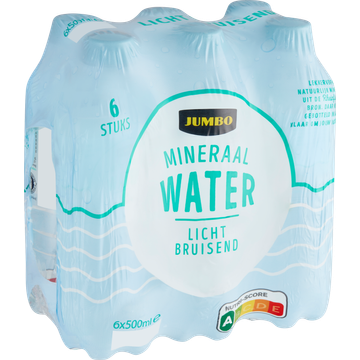 Jumbo Mineraal Water Licht Bruisend 6 x 500 ml