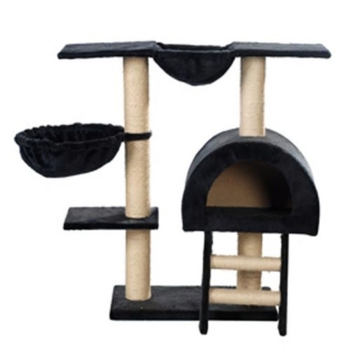 arranhador para gato preto
