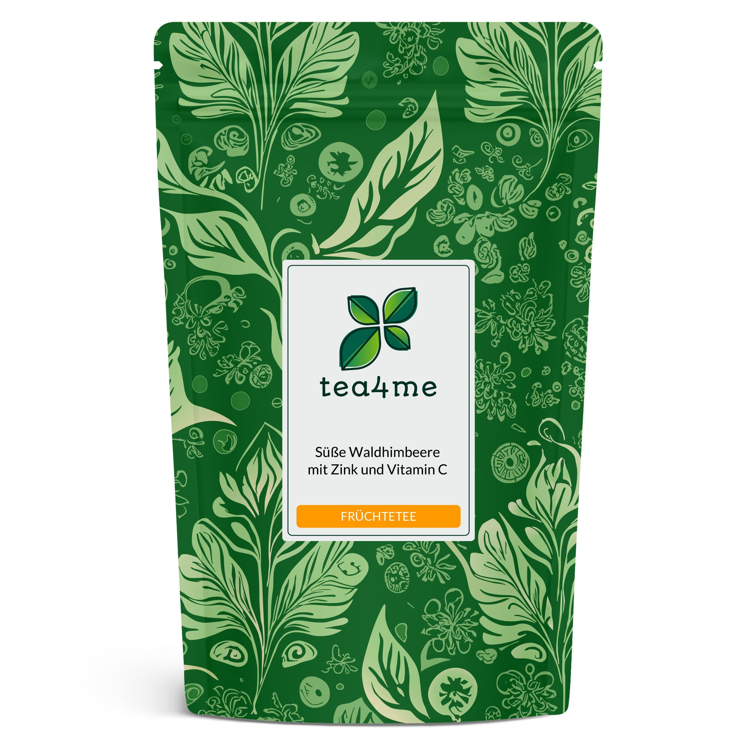 tea4me Süße Waldhimbeere Früchtetee mit Zink und Vitamin C