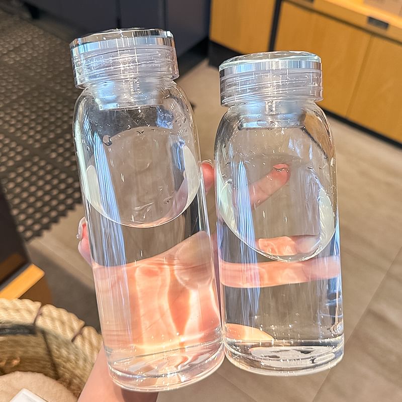 Choyce - Set: Glazen drinkfles met thee-ei + reinigingsborstel (verschillende designs)