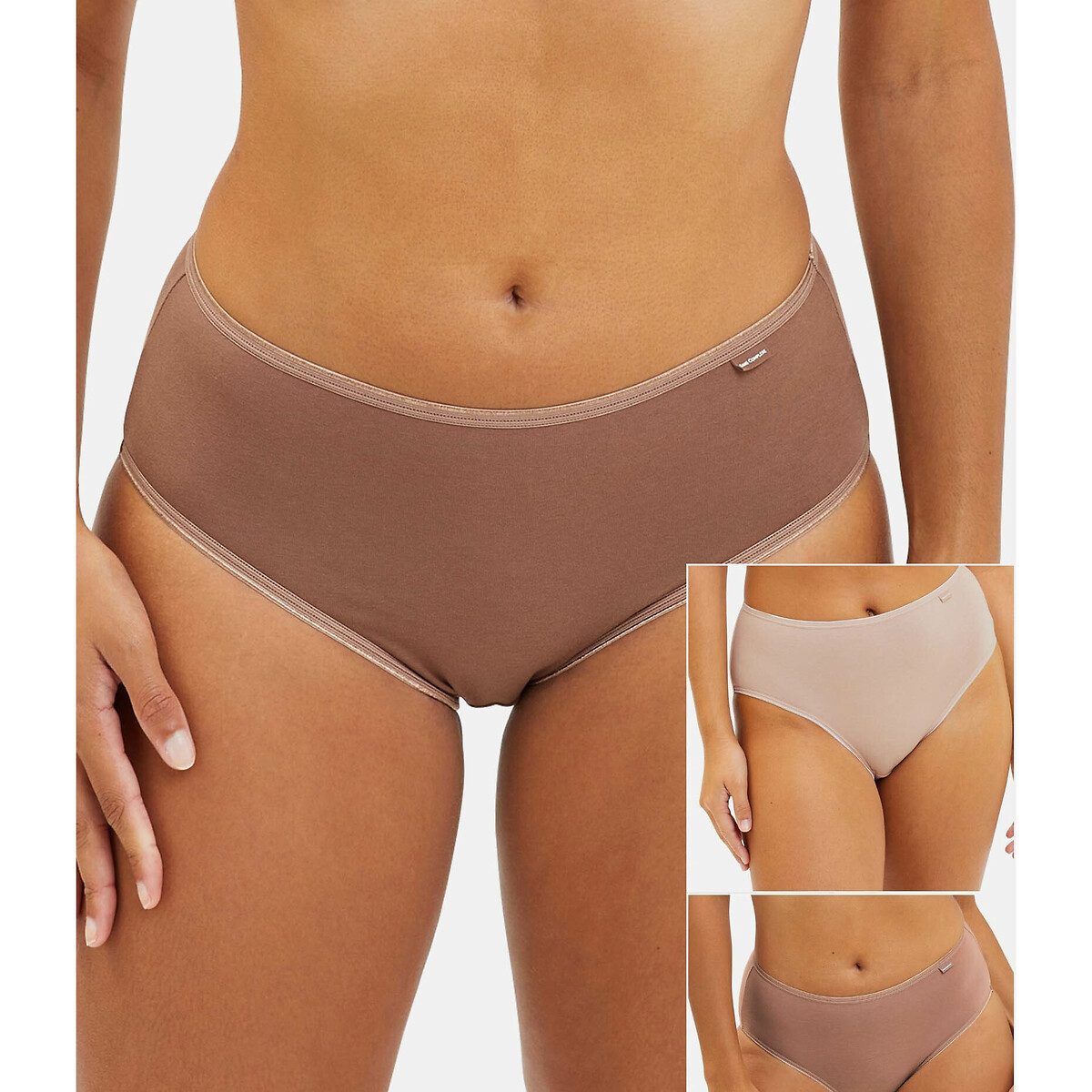 SEM COMPLEXOS<br>Conjunto de 3 cuecas Simply Organic Cotton