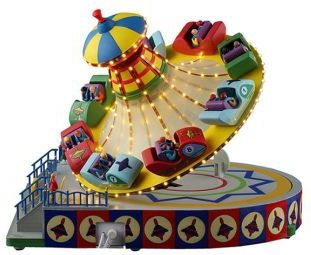 Lemax - Carnival Collection - Kermisattractie - Topsy Turvy - 28,7 x 26,4 x 36,4 cm
