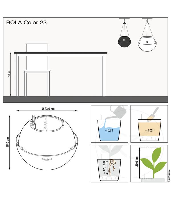 LECHUZA® BOLA Color, All-in-One Set