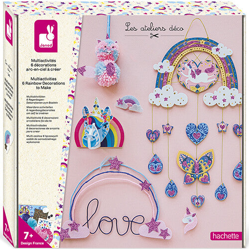 Janod knutselset decoratiefiguren regenboog