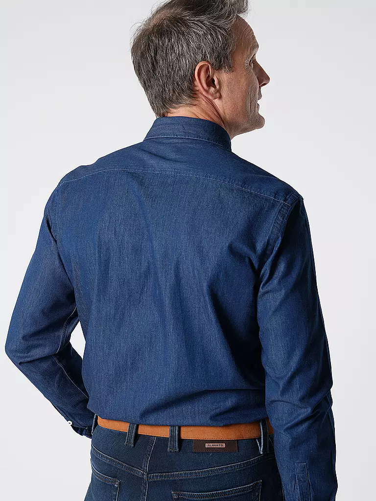 BOSS Jeanshemd  dunkelblau