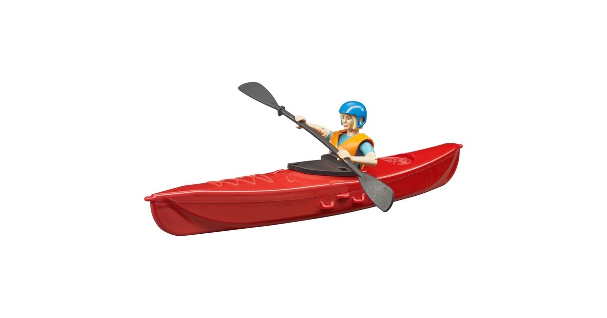 bruderbworld Kajak met speelfiguur Modelvoertuig  (63155)