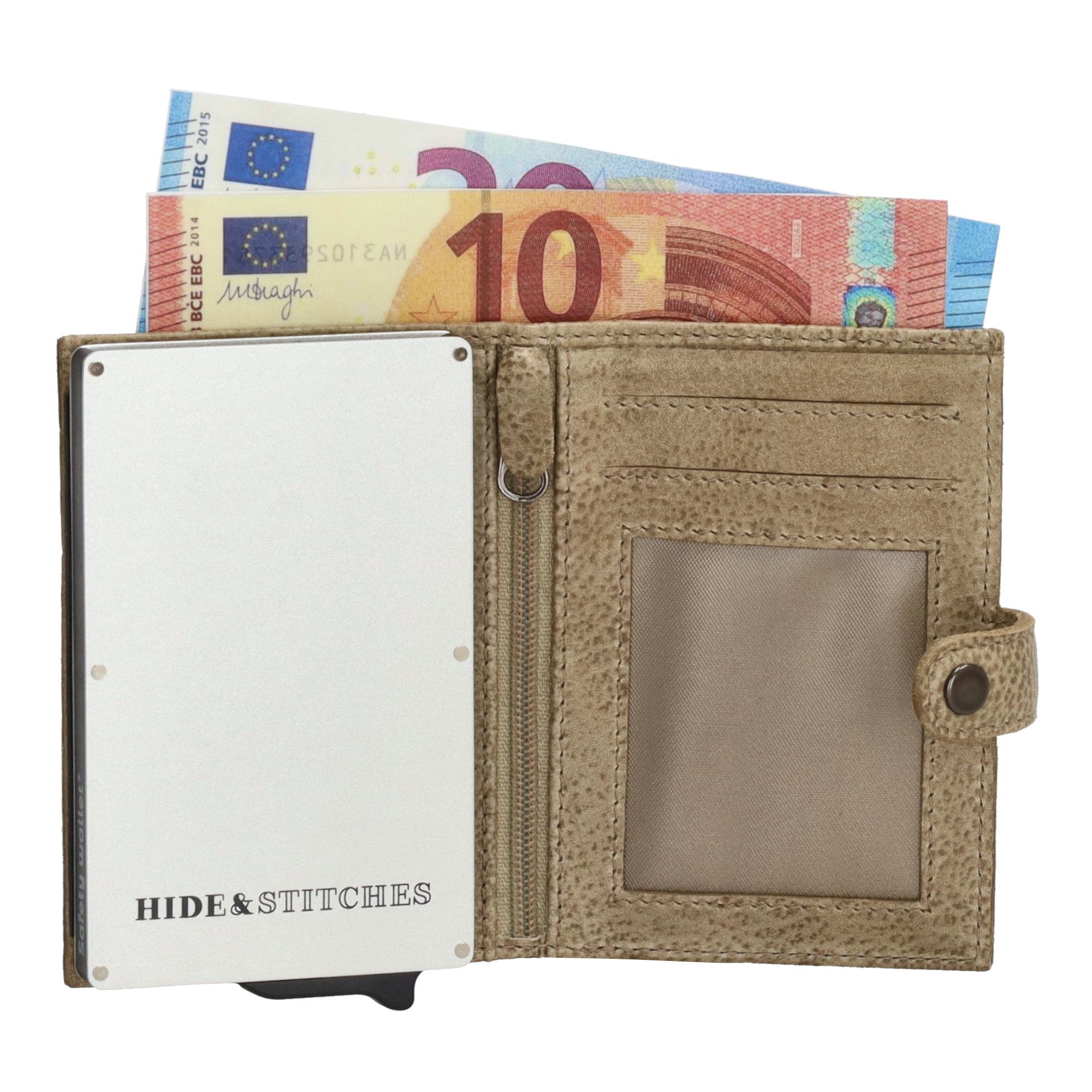 Hide & Stitches Paint Rock Safety Wallet Zand