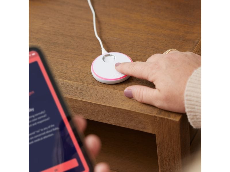 Owlet Babyphone Dream Sock Edelrosa Medizinisch geprüftes Babyphone mit Echtzeitmessungen und Gesundheitsmeldungen