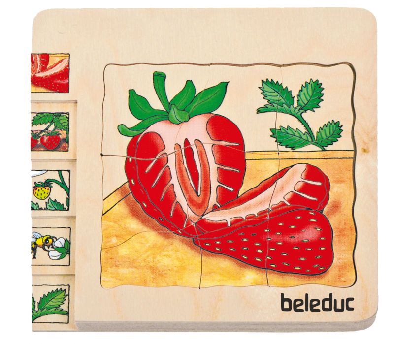 Beleduc Lagen-Puzzle Erdbeere