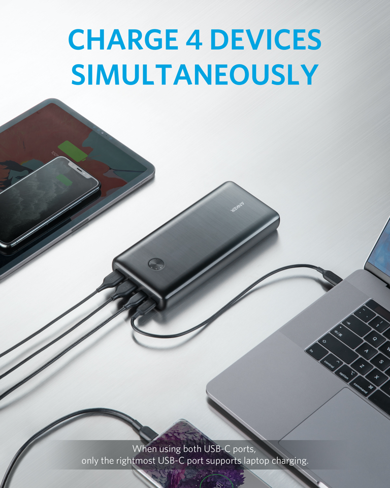 Anker - Power Bank - PowerCore III Elite 25600mAh, 87W - Sort