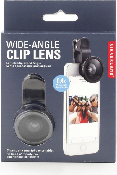 Kikkerland - Kamera Linse Til Smartphone - Wide Angle - 0,4X