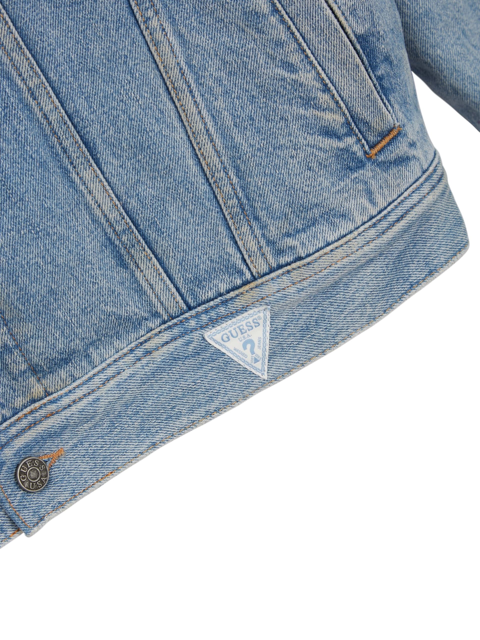 Jaqueta Sherpa de Jeans Azul