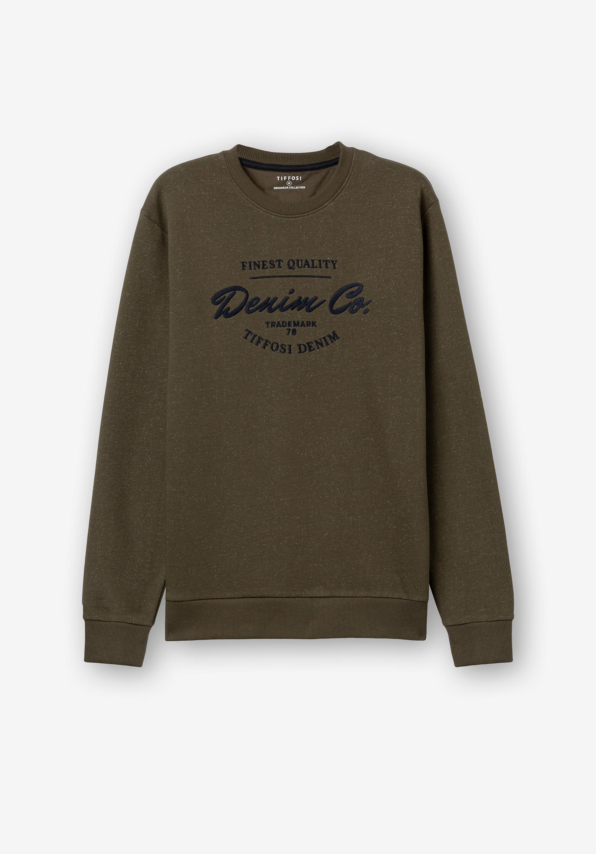 Sweatshirt com Bordado Frontal