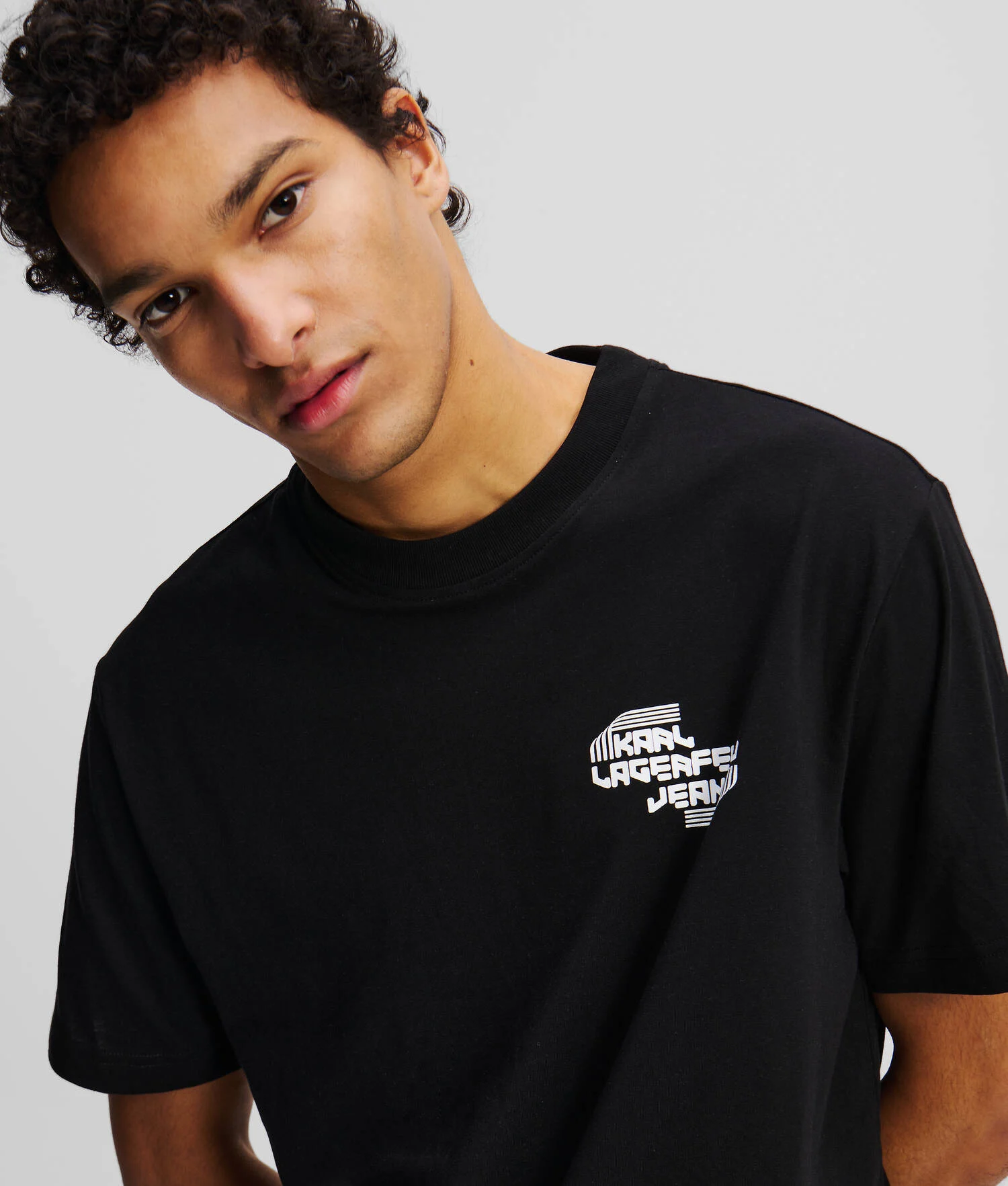 T-SHIRT AVEC LOGO KLJ - Noir