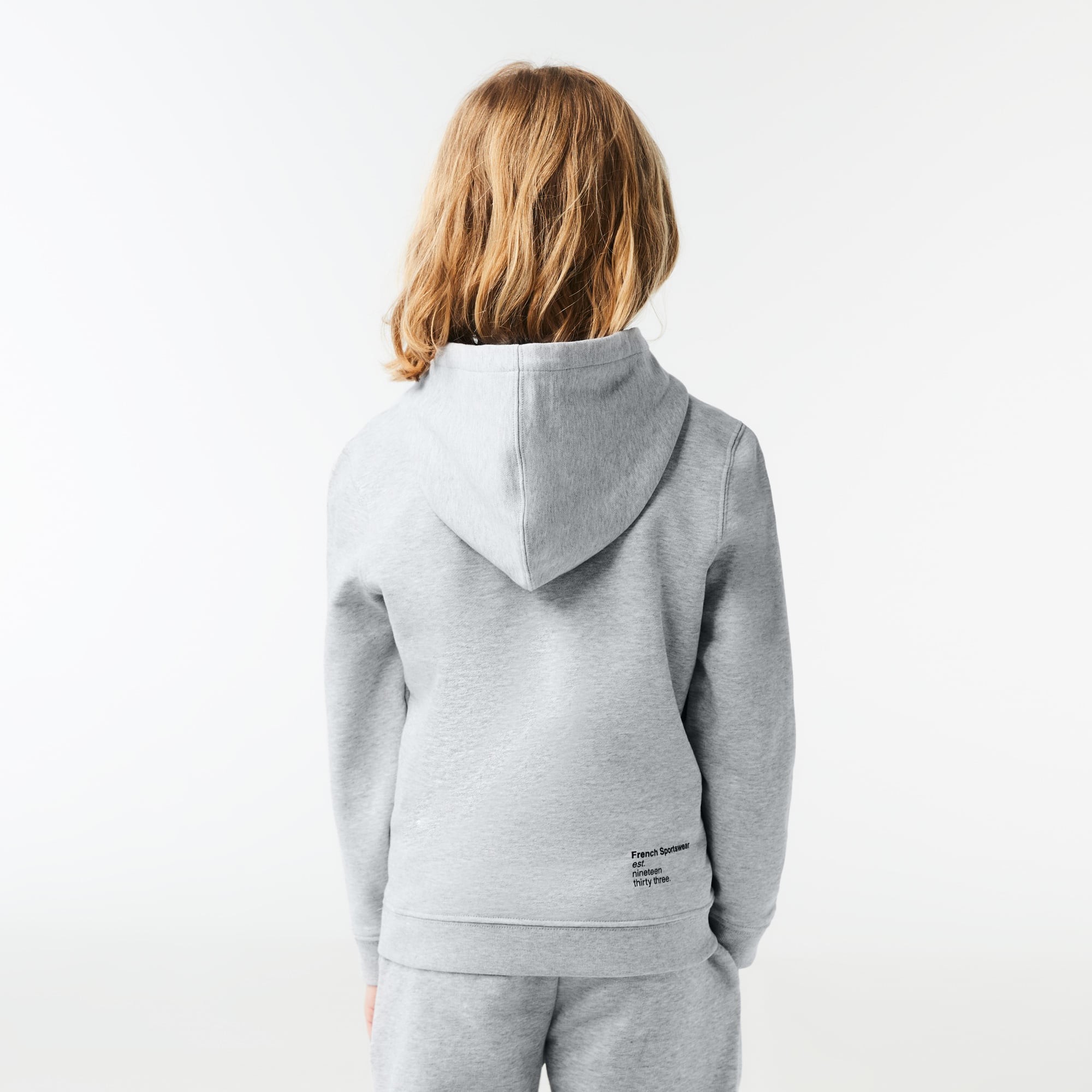 Sweatshirt à capuche garçon Lacoste avec imprimés Pullovers & Sweatshirts - Gris - Lacoste - Garçon
