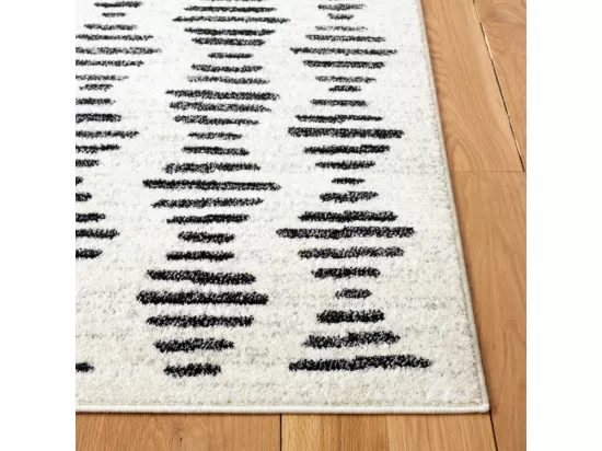 Tapis IVORY & BLACK 165 X 231 cm - Nafuna