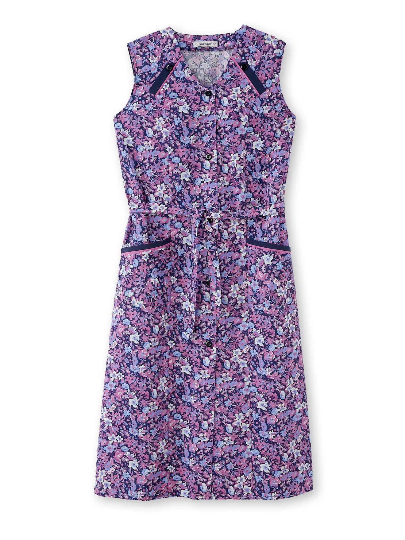 Tablier boutonné 50% coton