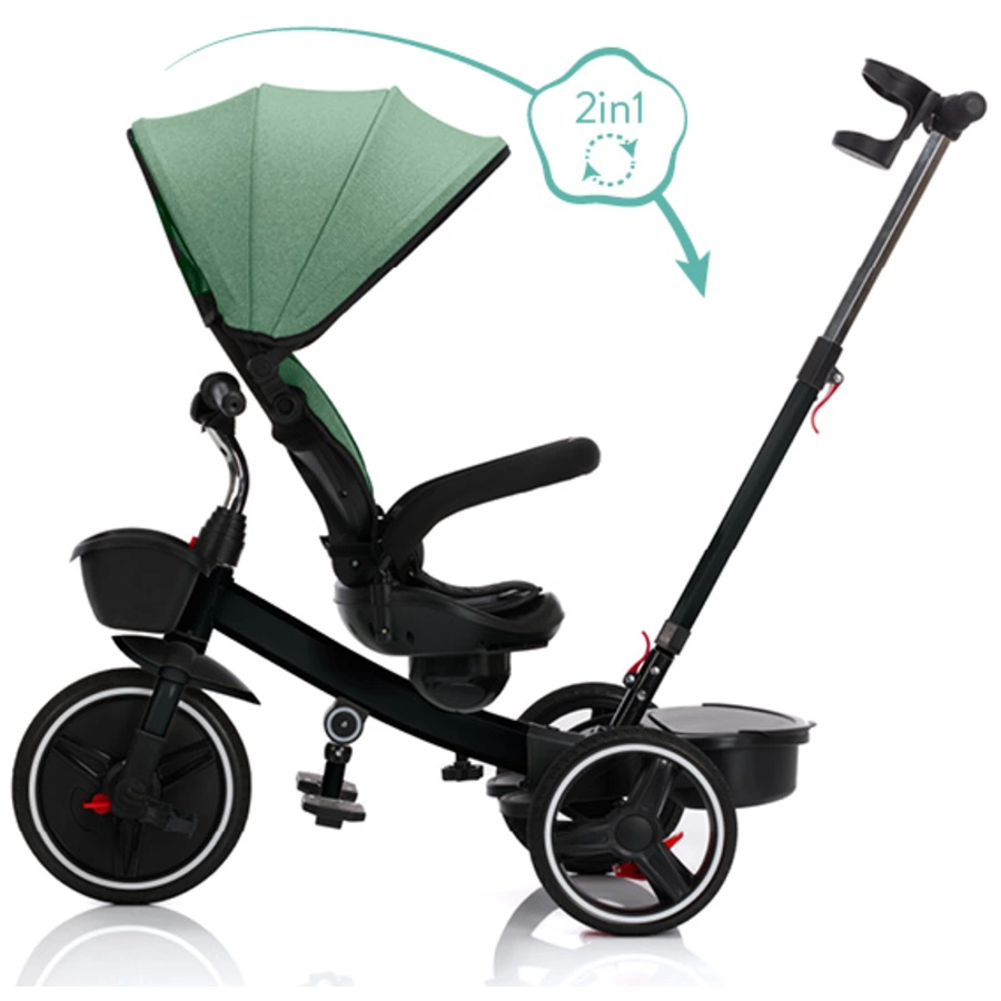 fillikid Dreirad Niki 360 schwarzgrün