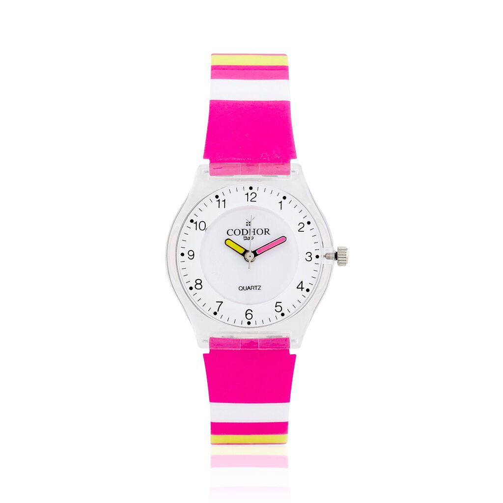 Montre Codhor Kid Rayure Blanc