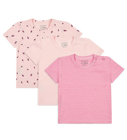 Hust and Claire T-Shirt - 3er-Pack - Alda - Icy Pink m. Marienkä