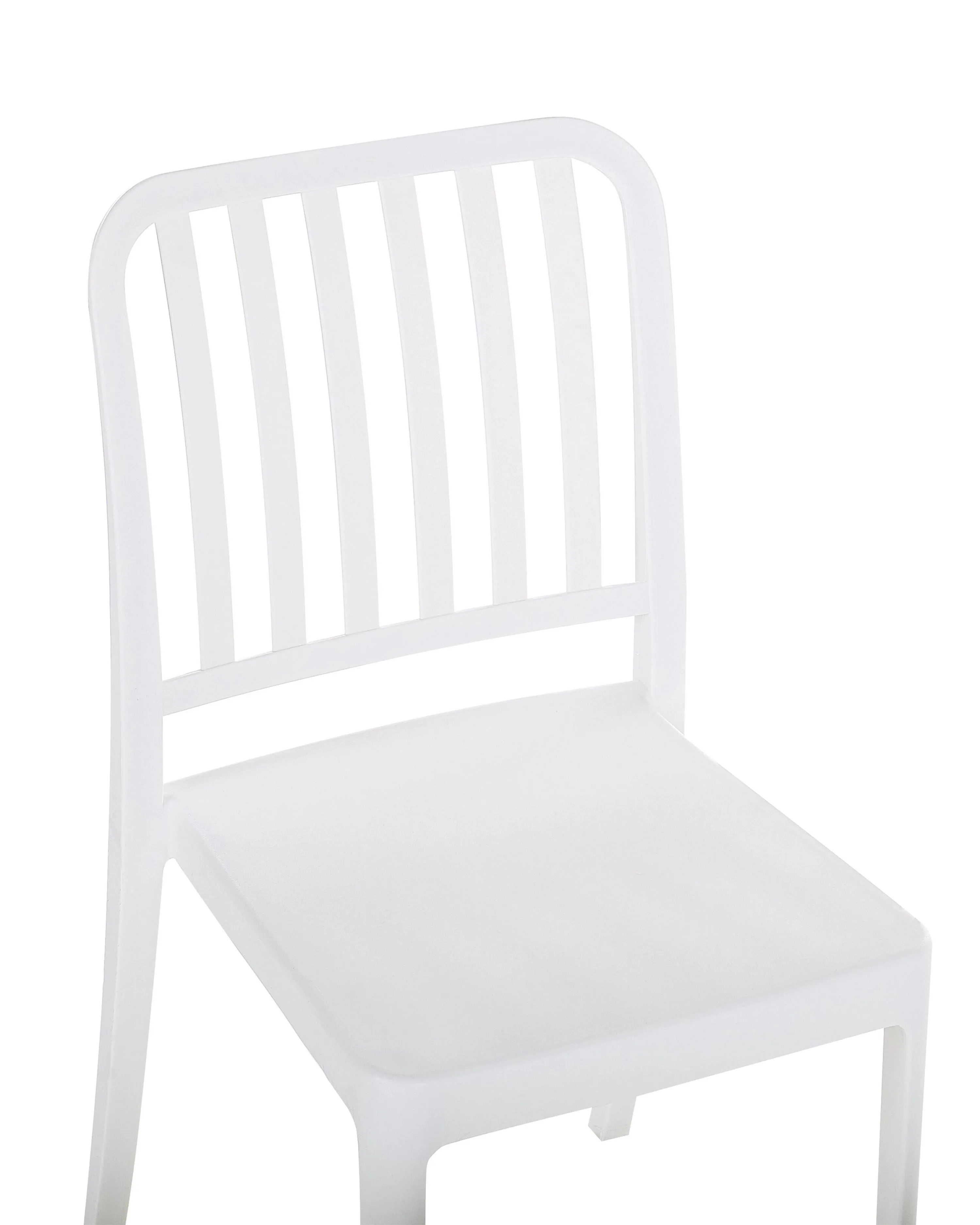 Set van 2 tuinstoelen SERSALE Synthetisch materiaal Wit