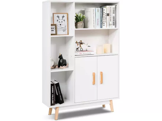 Bibliothèque armoire de rangement au sol avec cube de rangement