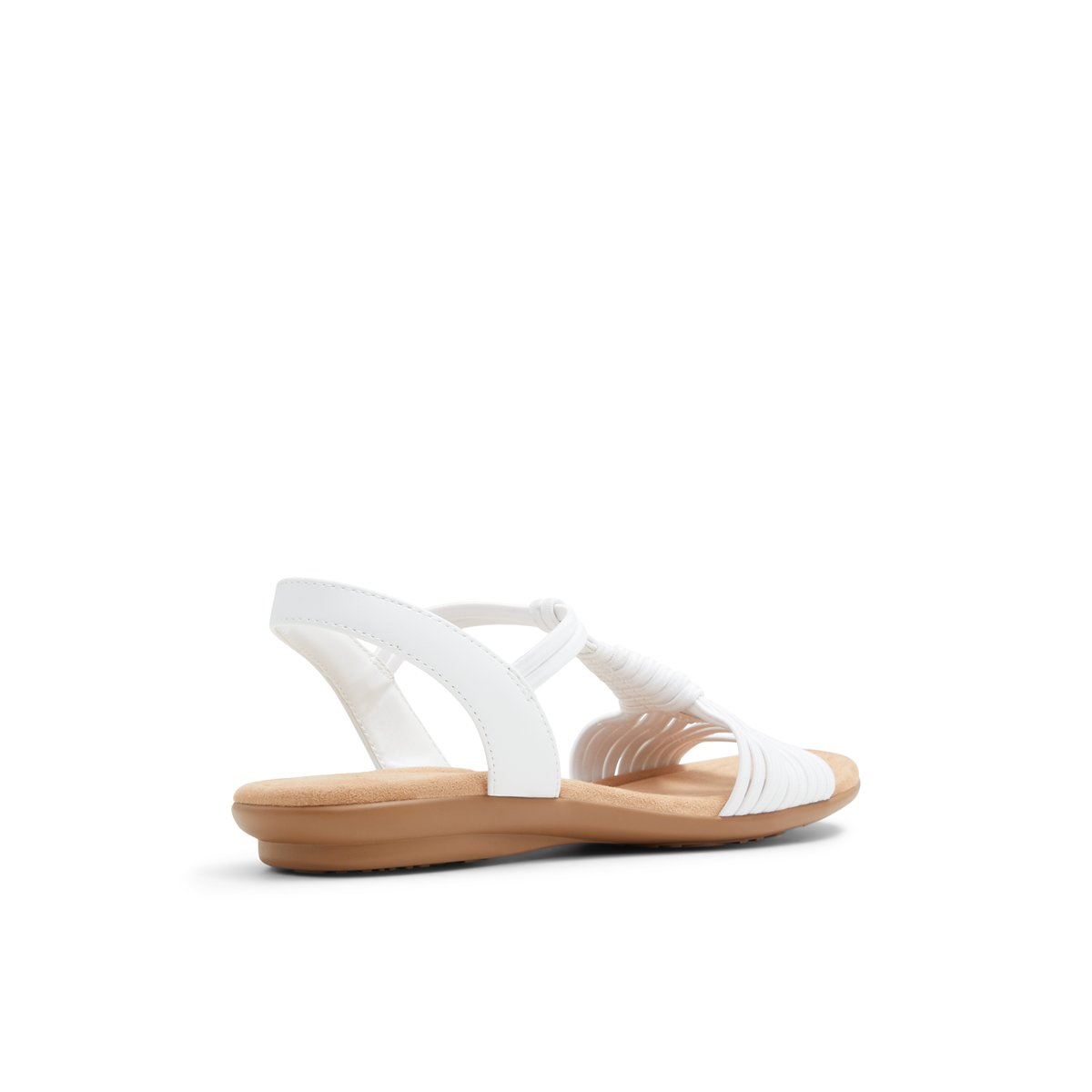 SOLEMATE-Etharehan-Sandales à lanières - Talon plat - Blanc