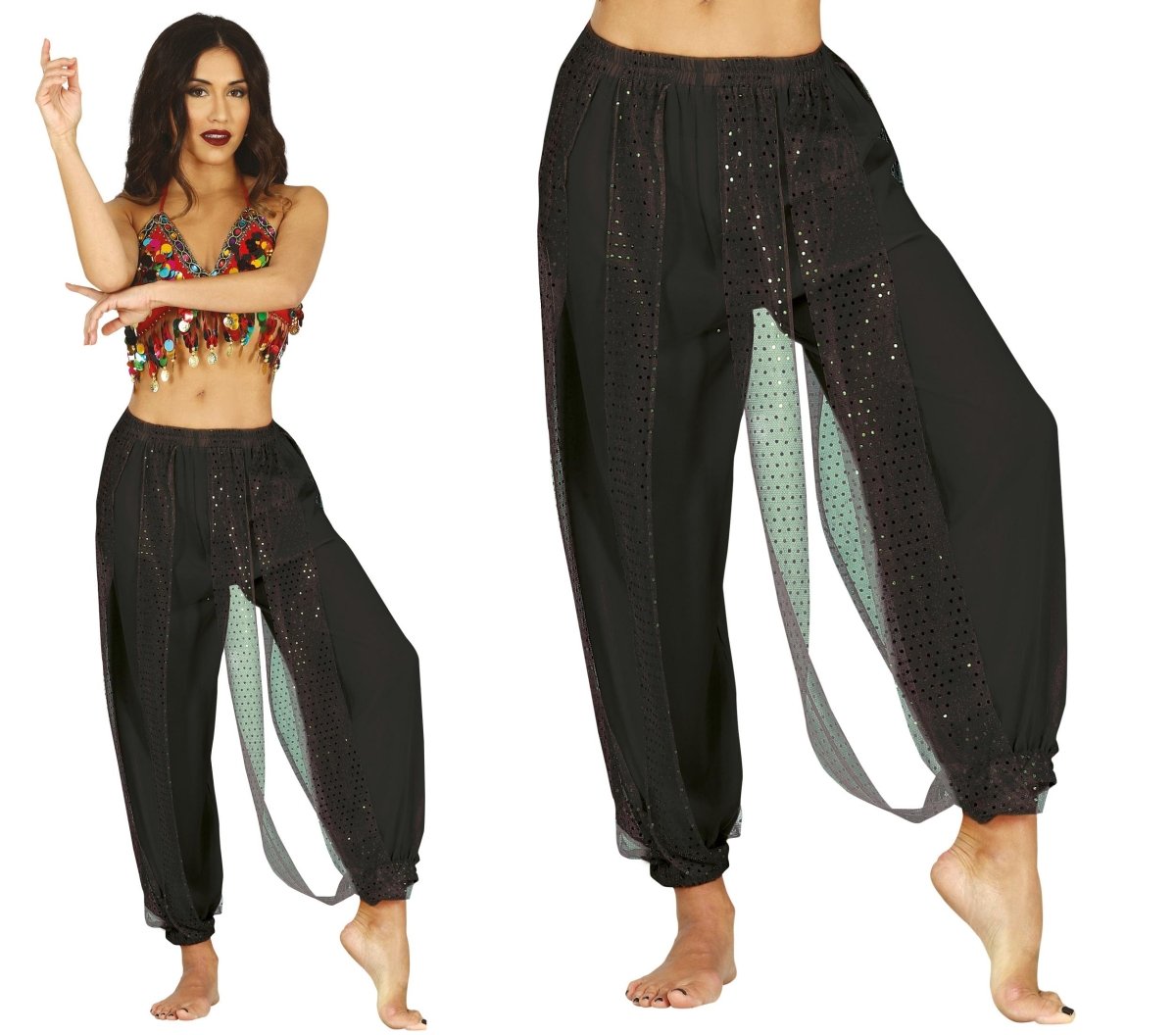 Zwarte Broek Dames Buikdanseres
