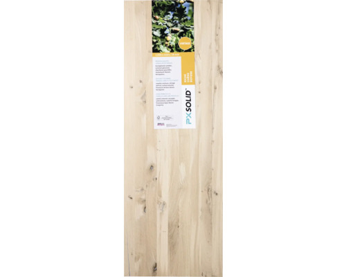 Vintage eiken gelamineerd houten paneel met doorlopende lamellen 1200x400x20 mm