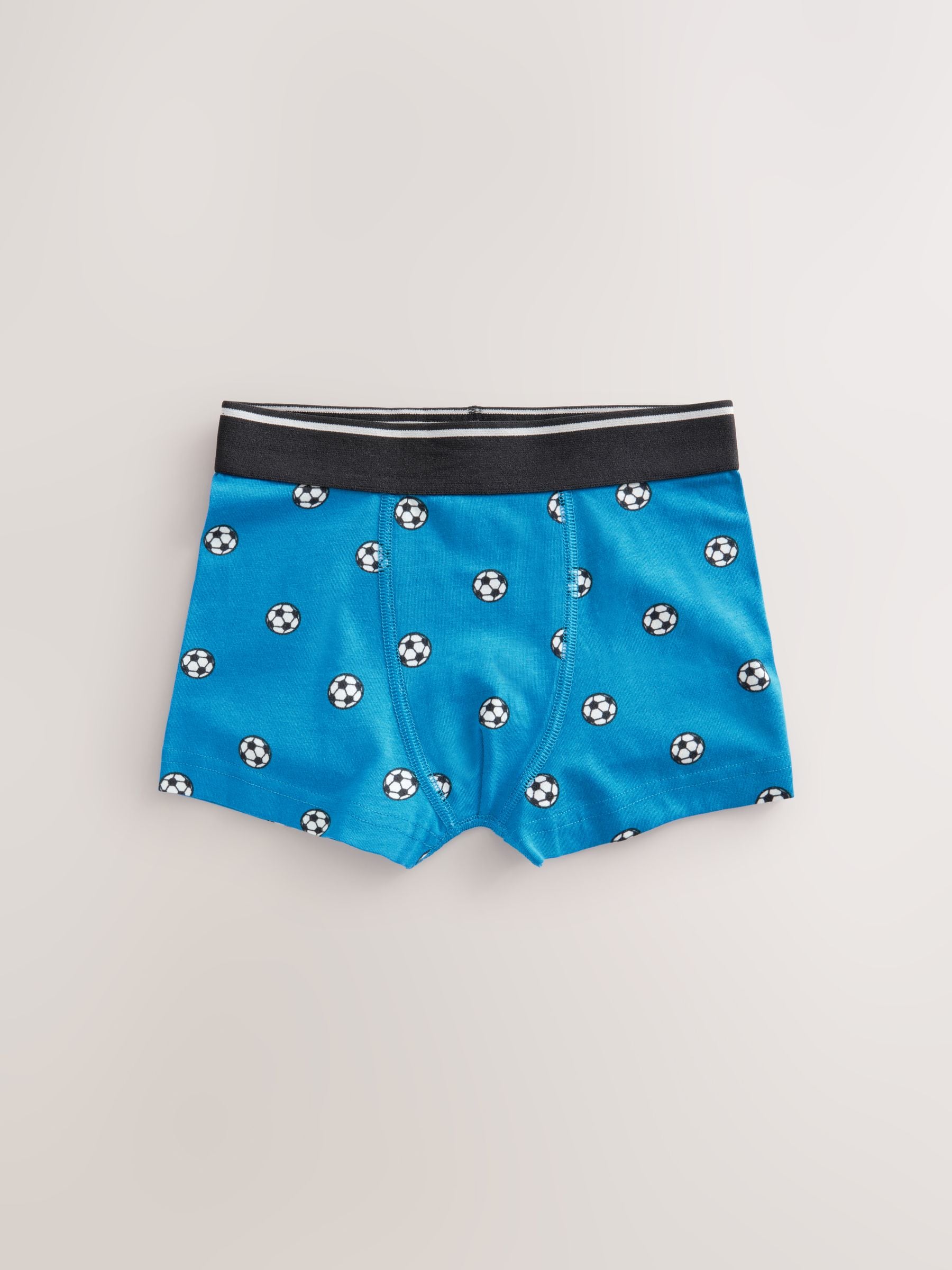 Rood/blauw voetbal - Verpakking van 5 trunks met motief (1,5-16jr)